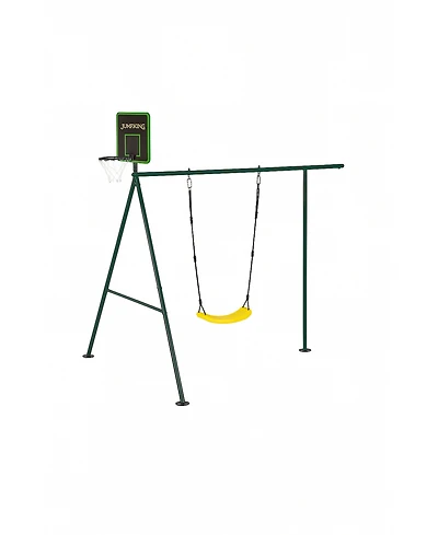 Jumpking Multi-Activity Add-On – Swing, Basketball & Fire Pole Extension (Compatible with Jkcf