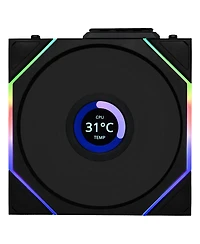 Lian-Li Uni Fan Tl Wireless 1.6" Lcd 120mm Argb Case Fan, Black