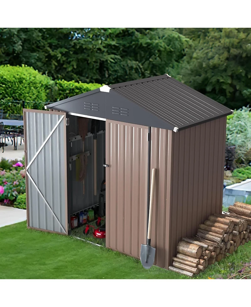 Aecojoy 6'x4' Outdoor Storage Shed