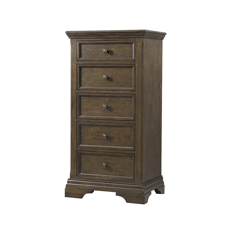 Westwood Design Olivia Traditional Wood Pier Chest in Rosewood Brown