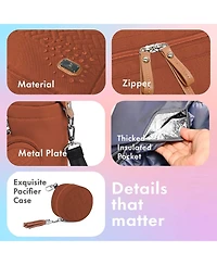 Dikaslon Large Diaper Bag Tote with Pacifier Case and Changing Pad, Travel for Mom Dad
