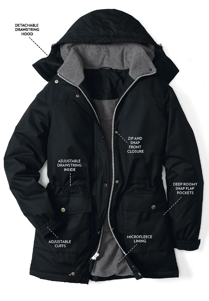 Woman Within Women's Microfiber Parka