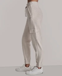 Dkny Sport Women's Studded-Logo Cargo Joggers