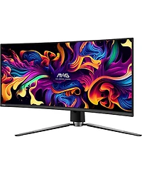 Msi Mag 341CQP Qd-oled 34" 21:9 Uwqhd 175Hz Curved Oled Hdr Gaming Monitor, Metallic Black
