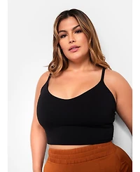 Rebdolls Women's Neck Strappy Crop Top - Black