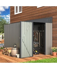 Aecojoy 6'x8' Lean to Shed Outdoor Storage