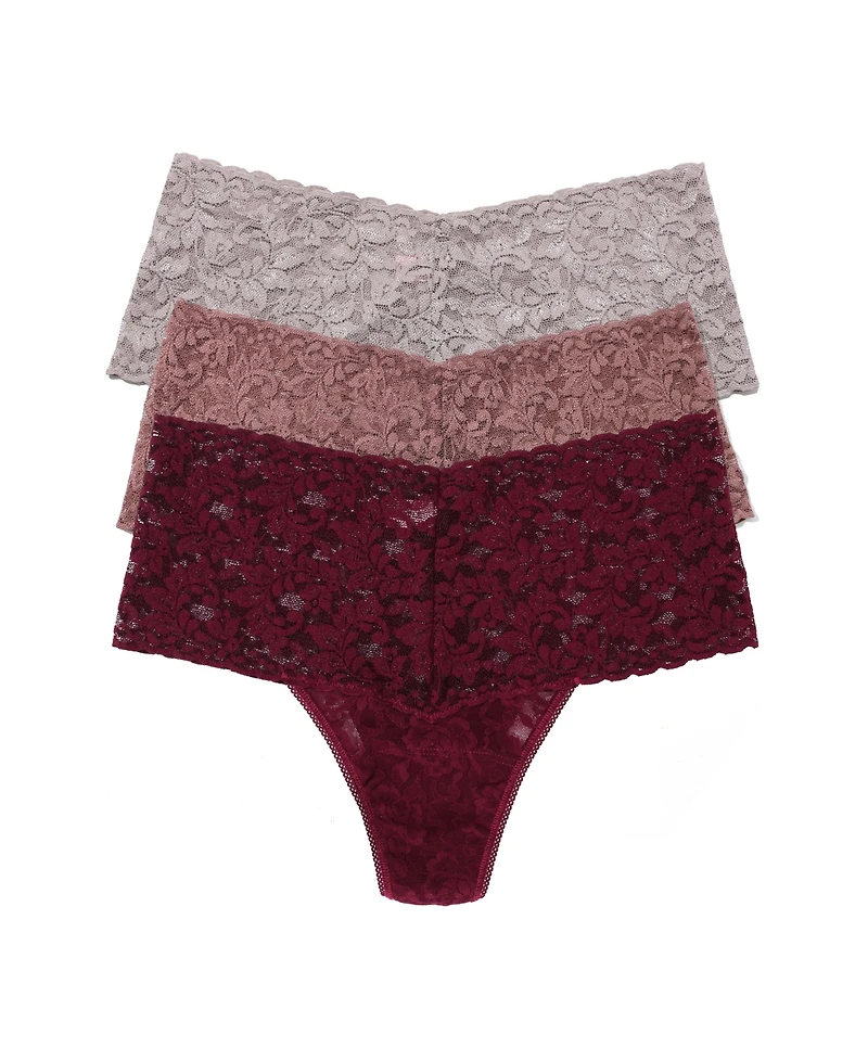 Hanky Panky Women's Retro 3 Pack Thong Underwear