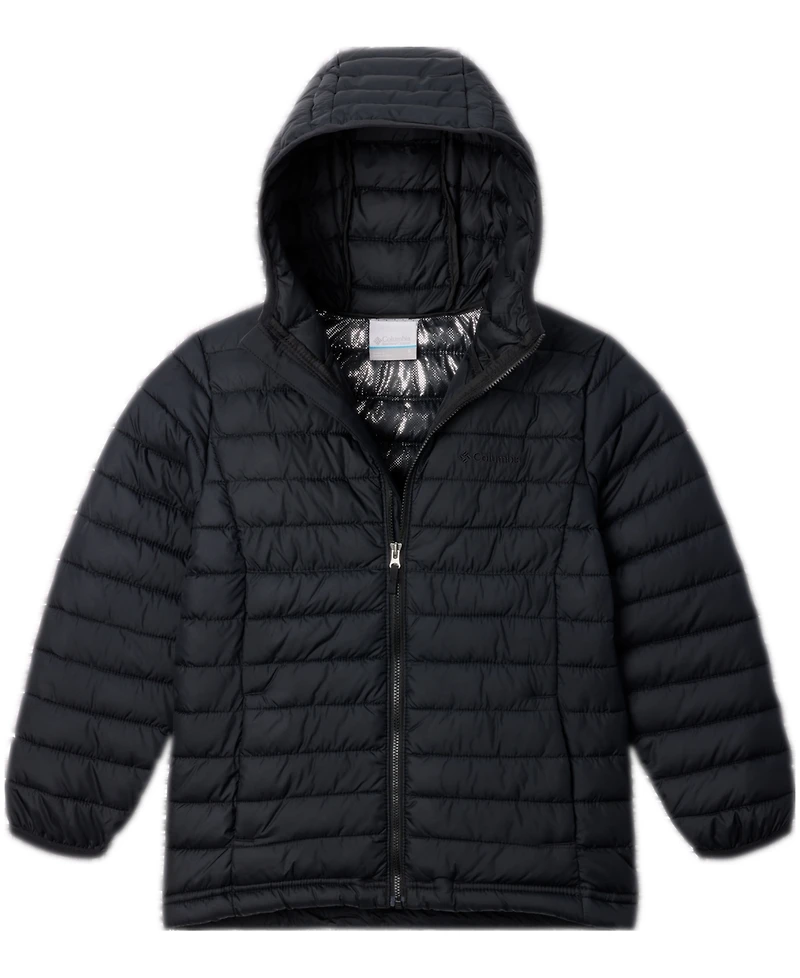 Columbia Big Boys Powder Lite Ii Quilted Colorblocked Full-Zip Hooded Jacket