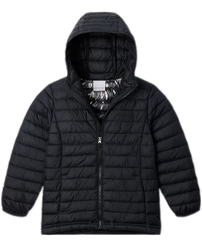 Columbia Big Boys Powder Lite Ii Quilted Colorblocked Full-Zip Hooded Jacket