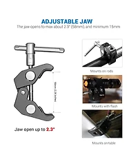 SmallRig 2 Pack Super Clamp with 1/4" and 3/8" Thread