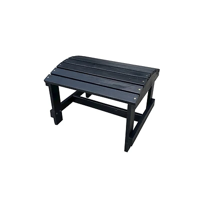 Jiallo Black Adirondack Pine Ottoman