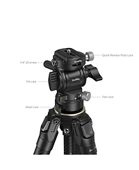 SmallRig Portable 5-Section Carbon Fiber Travel Tripod with Ball Head, Black