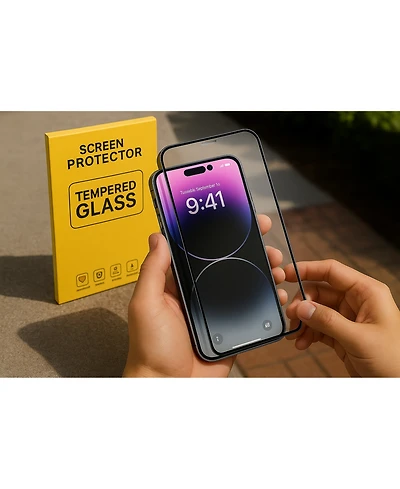 3p Experts Iphone 13 Pro Max 9D Curved Tempered Glass Screen Protector (Hd)