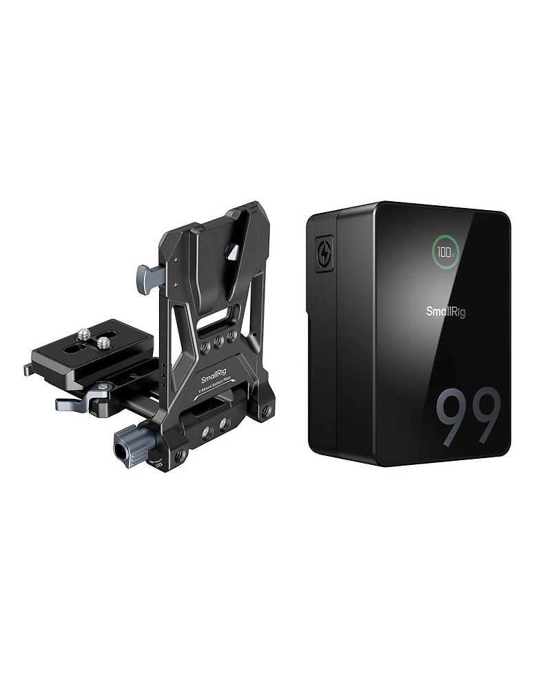 SmallRig VB99 Pro Mini Rechargeable V-Mount Battery with Foldable Battery Plate