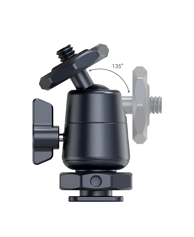 SmallRig Mini Ball Head Mount with Removable Cold Shoe, 2-Pack