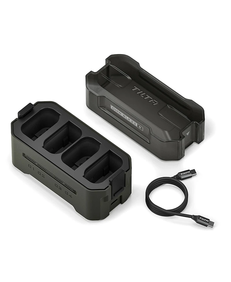 Tilta 4-Channel Portable Charging Station for Dmw-BLK22 Battery, Green