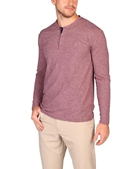 Tailorbyrd Men's Brushed Melange Super Soft Henley
