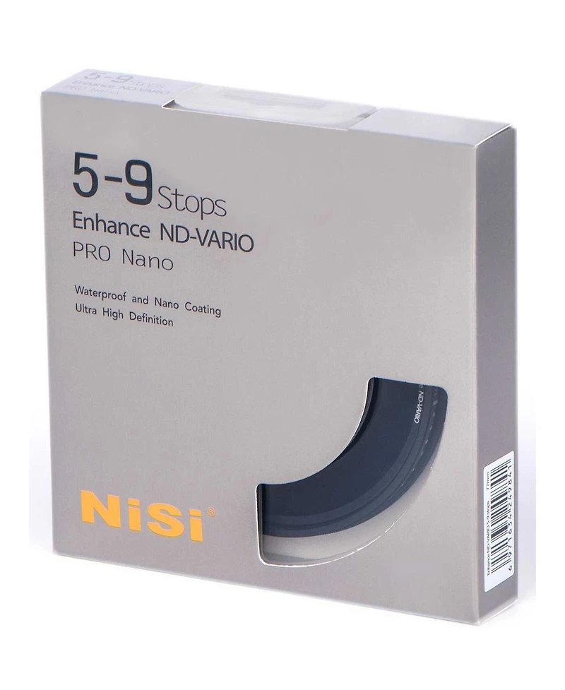 NiSi 40.5mm Nd-vario Pro Nano 5-9 Stops 1.5-2.7 Enhanced Variable Nd Filter