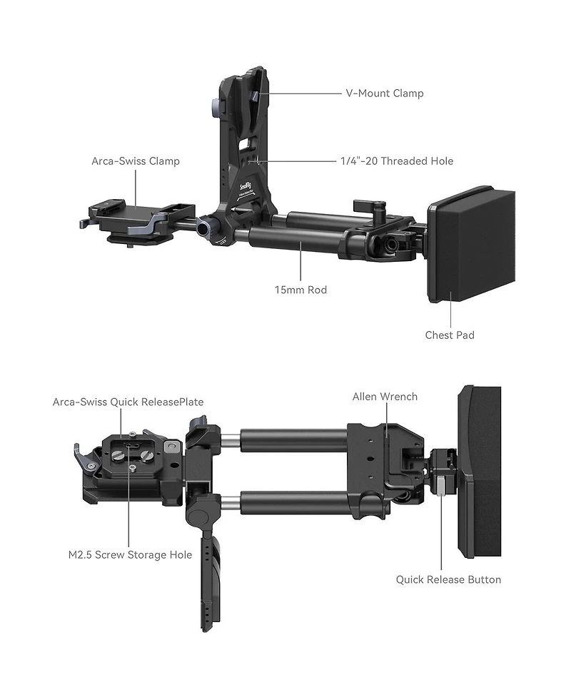 SmallRig 4063B Advanced Compact V-Mount Battery Mounting System