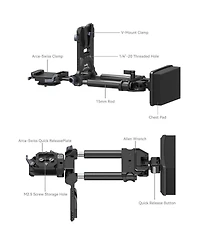 SmallRig 4063B Advanced Compact V-Mount Battery Mounting System