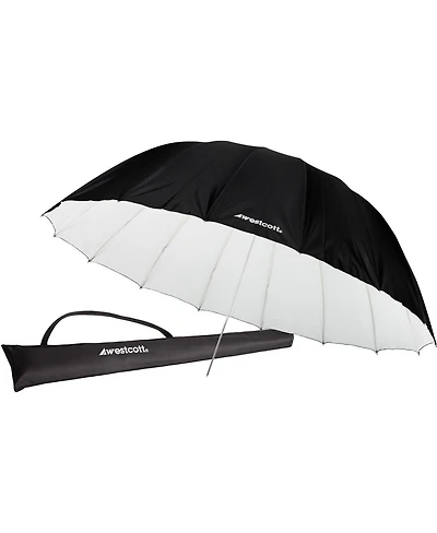 Westcott 7 Feet Parabolic Umbrella, White/Black