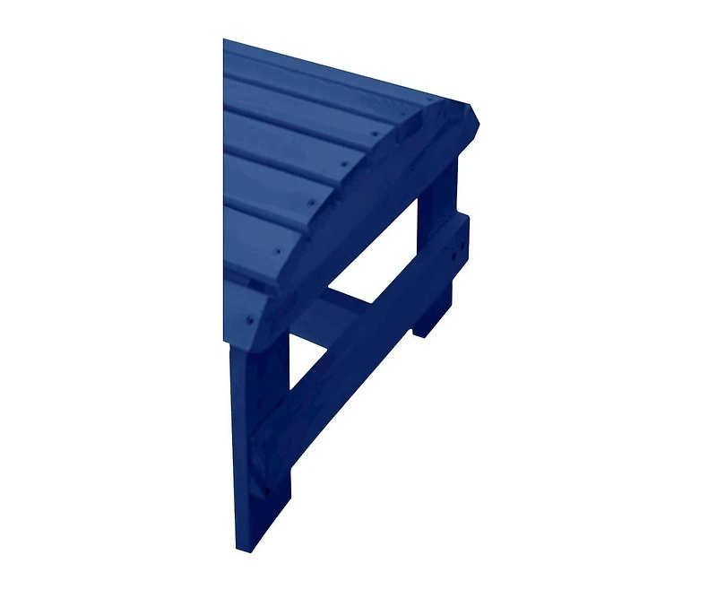 Jiallo Navy Blue Adirondack Pine Ottoman