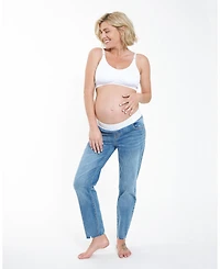 Ripe Maternity Jamie Raw Edge Vintage Wash Jeans