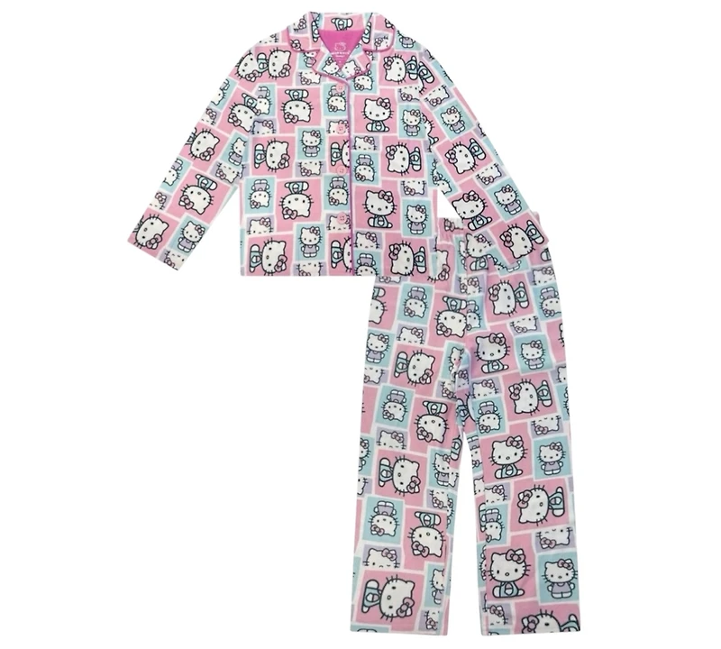 Hello Kitty Toddler Girls 2-Piece Coat Pajama Set