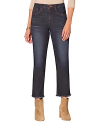 Democracy Women's High Rise Slim Straight "Ab" Solution Jeans