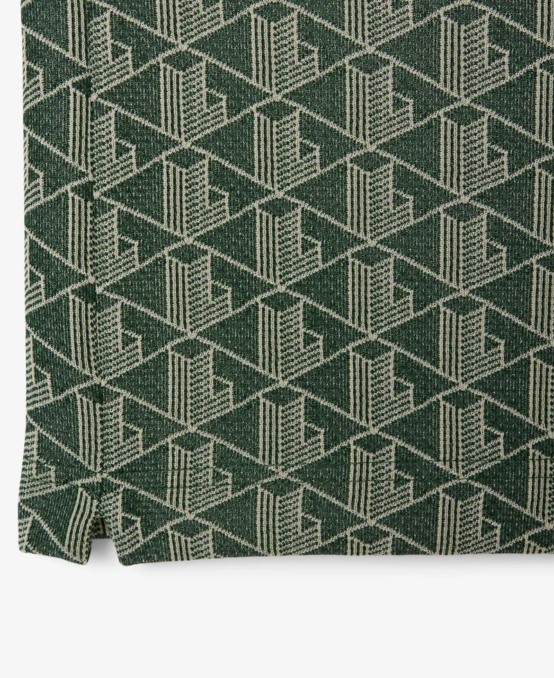 Lacoste Men's Classic Fit Monogram Jacquard Polo Shirt