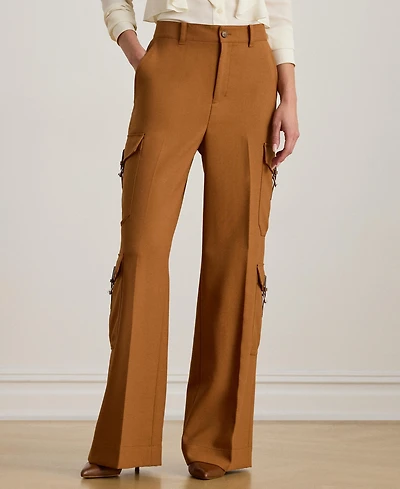 Lauren Ralph Women's Wide-Leg Cargo Pants
