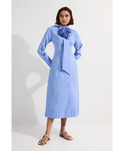 Karen Millen Woven Shirt Midi Dress