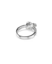 Swarovski Matrix White Rhodium Plated Ring