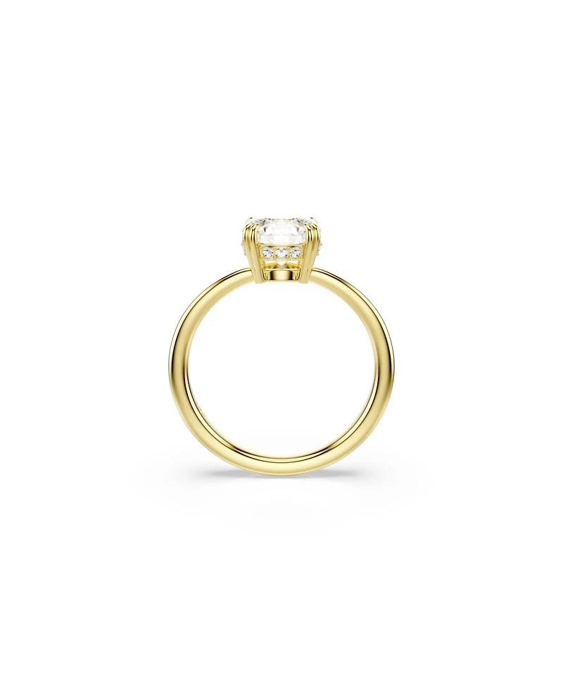 Swarovski Stilla Attract Cocktail Gold-Tone Plated Ring