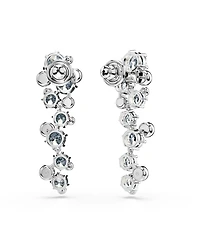 Swarovski Constella Rhodium Plated Drop Earrings