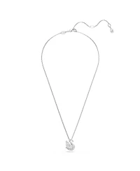 Swarovski Swan Rhodium Plated Pendant Necklace
