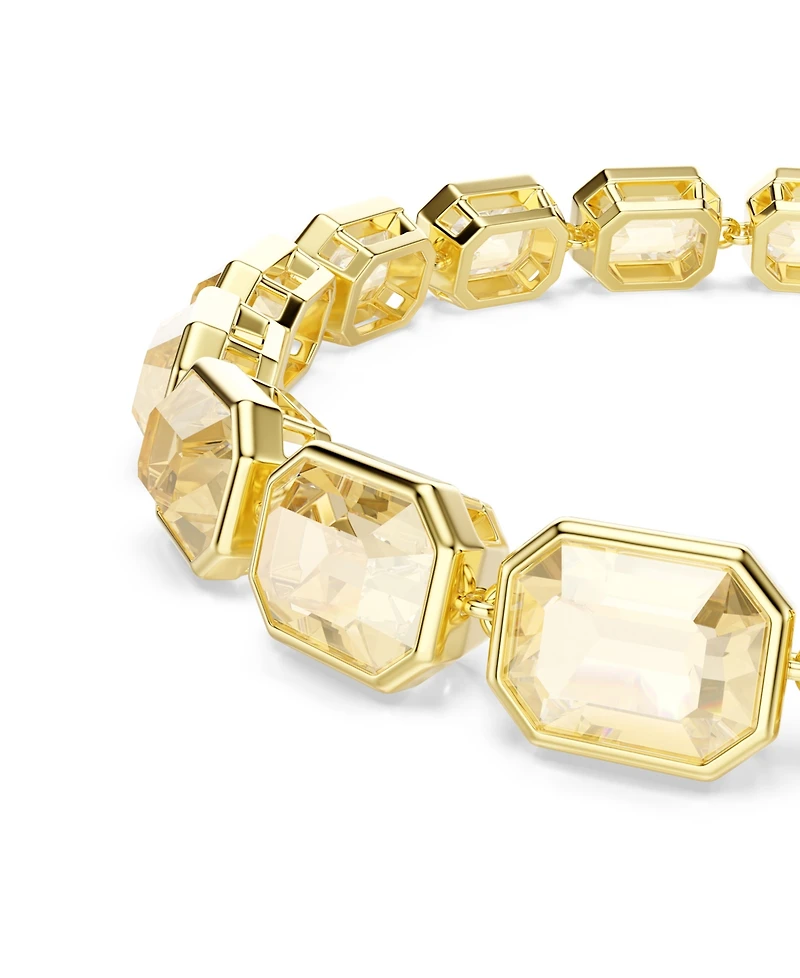 Swaroski Millenia Gold-Tone Plated Tennis Bracelet