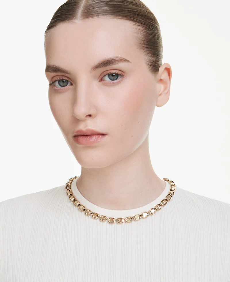 Swarovski Millenia Gold-Tone Plated Tennis Necklace