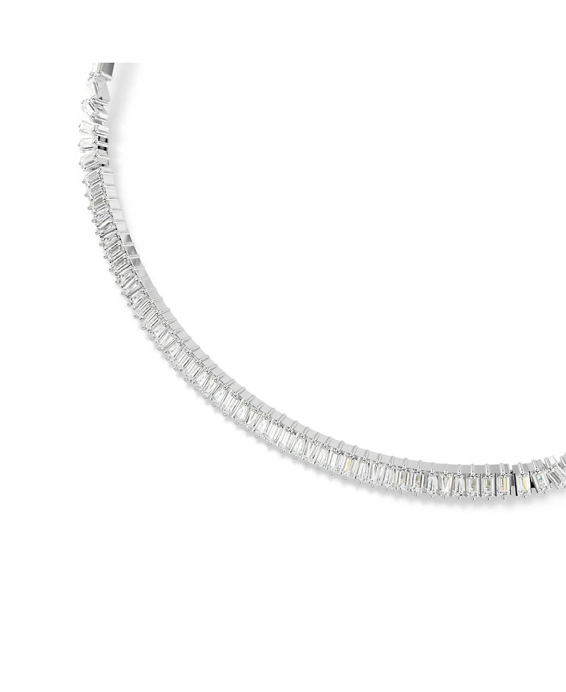 Swarovski Matrix Rhodium Plated Necklace