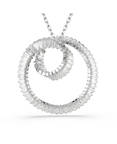 Swarovski Matrix Rhodium Plated Pendant Necklace