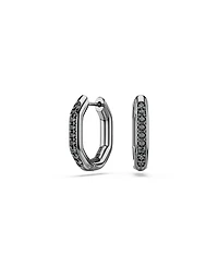 Swarovski Dextera Rhodium Plated Hoop Earrings