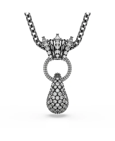 Swarovski Sublima Ruthenium Plated Pendant Necklace