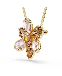 Swarovski Idyllia Gold-Tone Plated Brooch and Pendant Necklace