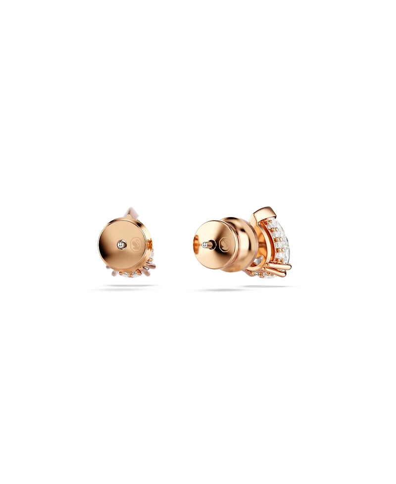 Swarovski Stilla Rose Gold-Tone Plated Stud Earrings