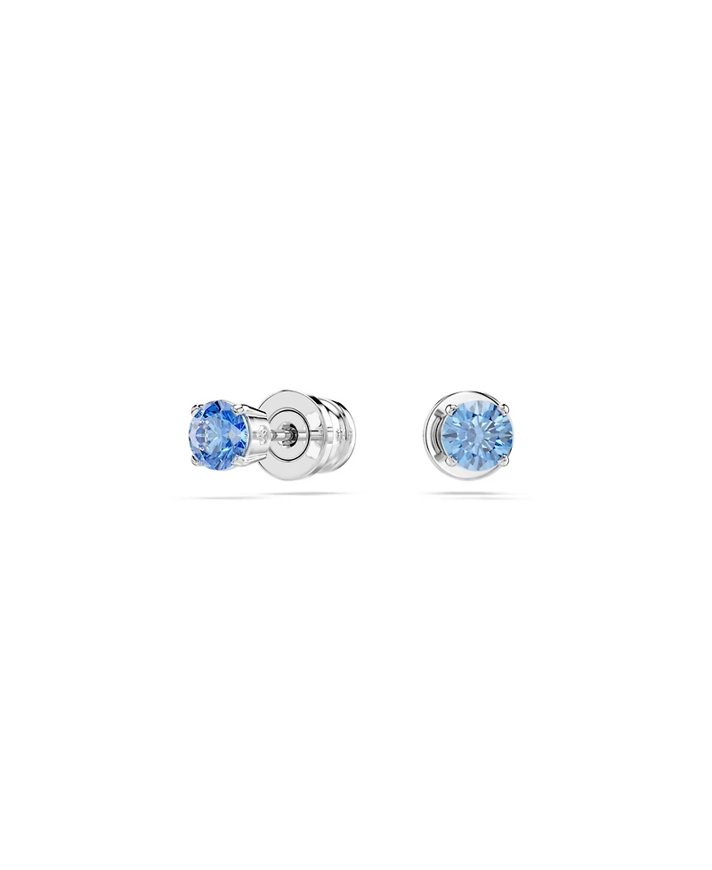 Swarovski Stilla Attract Rhodium Plated Stud Earrings