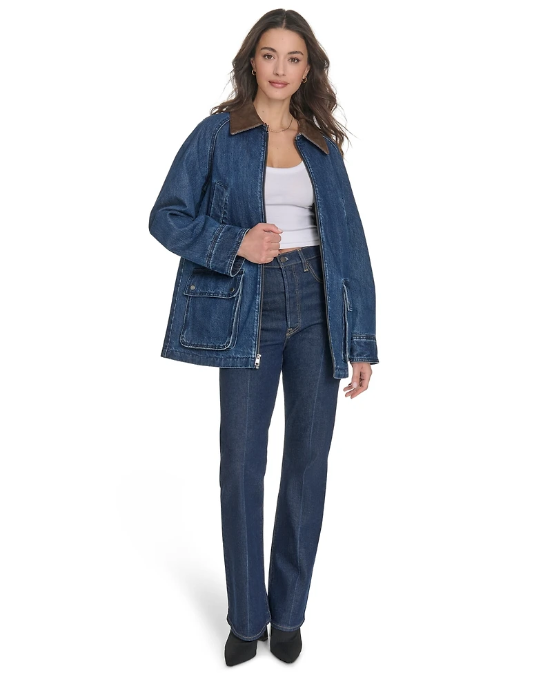 Levi's Women's Front Zipper Barn Jacket