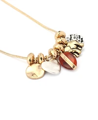 Robert Lee Morris Soho Gold Heirloom Charms Bib Necklace