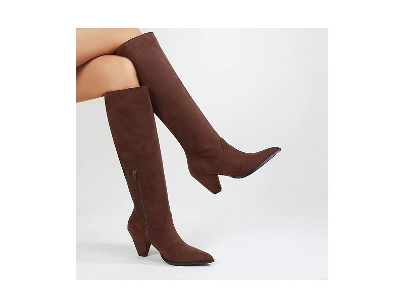 Berness True Faux Suede Knee High Boots