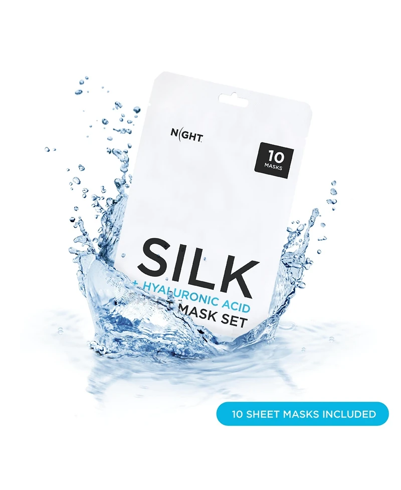 Beauty Face Mask, Hyaluronic Acid, Extra Serum, Hydrating, 10 Sheets