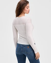 Guess Women's Rowena Ribbed Chenille Sweater